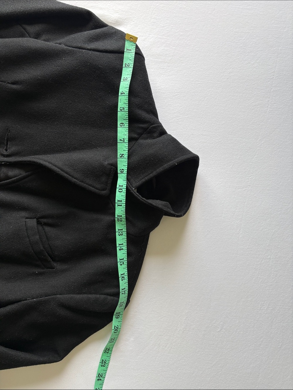 Ricki's Black Single-Breasted Wool Trench Coat - Picture 4 of 7
